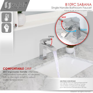 STYLISH Single Hole Bathroom Faucet, Polished Chrome