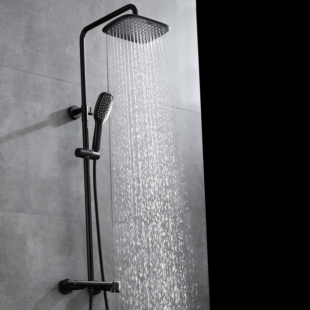 Luxury Thermostatic Complete Shower System With Rough-In Valve