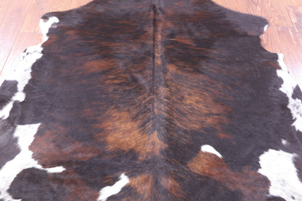 5' 5" X 5' 4" Natural Cowhide Rug C2393