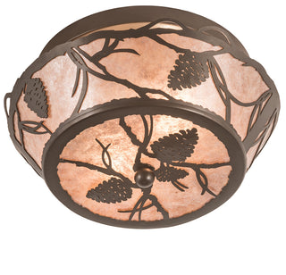 12 Wide Whispering Pines Flushmount