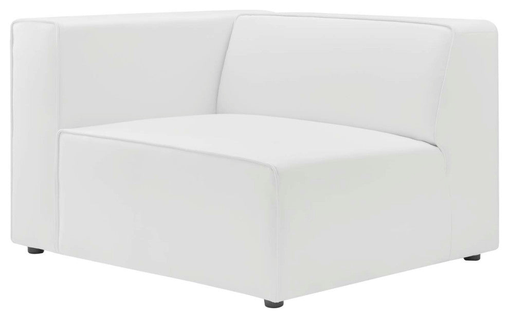 Loveseat and Sofa Set, Faux Vegan Leather, White, Modern, Lounge Hospitality