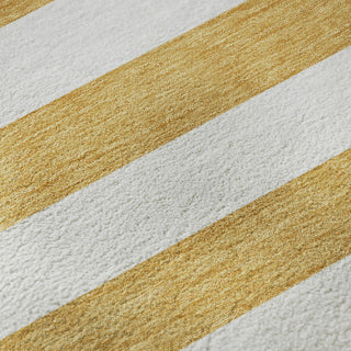 Premium Machine Washable Mayfield AMF528 Gold 2'6" x 3'10" Rug