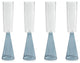 Viterbo Champagne Flutes, Set of 4, Blue