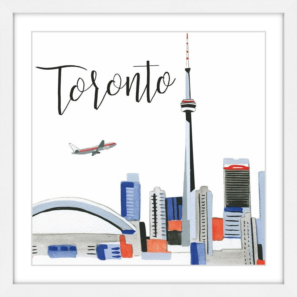 "Toronto Skyline" Framed Print by Molly Rosner