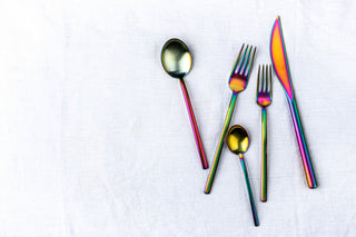 Due Flatware Set, Ice Rainbow, 5 Pcs.