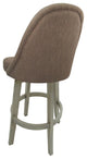 Swivel Counter 26" 30" Extra Tall 34" Wood Bar Stool M-235 Vivian Base - Beige
