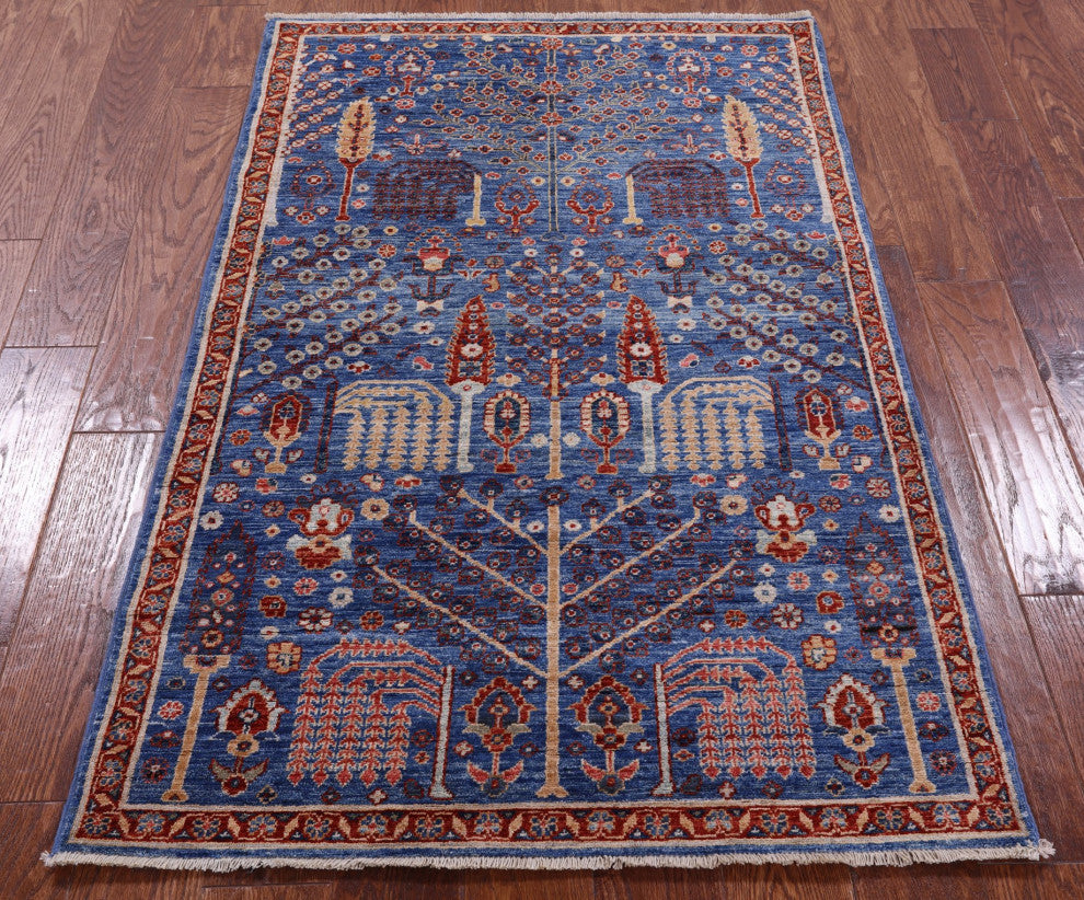 Persian Ziegler Handmade Wool Rug 3' 2" X 5' 0" - Q12884
