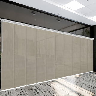 Estelle 10-Panel Track Extendable Vertical Blinds 120-218"W