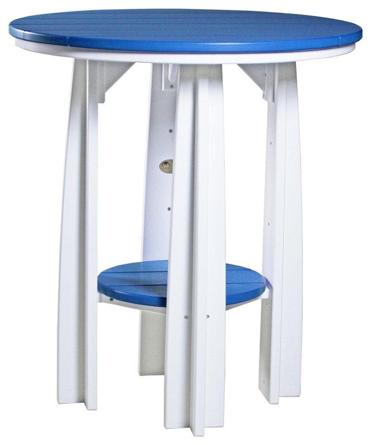 Poly Balcony Table, Blue & White