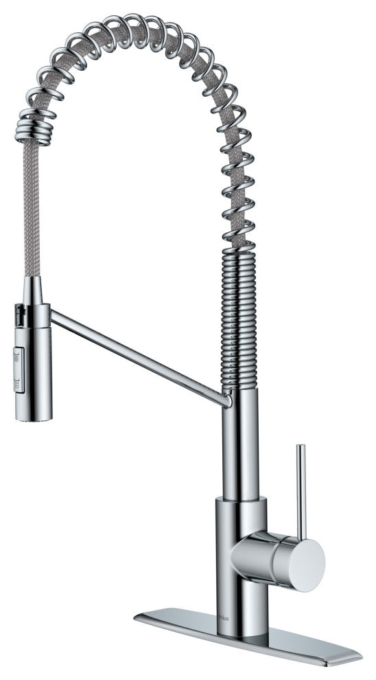 Kraus KPF-2631CH Oletto Single Handle Pull Down Commercial Kitchen Faucet Chrom