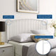 Headboard, Queen Size, Metal, White, Modern Farmhouse, Bedroom Master Suite