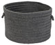 Colonial Mills Basket Sunbrella Solid Granite Round