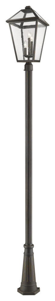 Zlite 579PHXLR-519P-ORB 3-Light Outdoor Post Mounted Fixture, Seedy