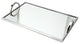 Classic Touch Stainless Steel Rectangular Mirror Tray, 16"L