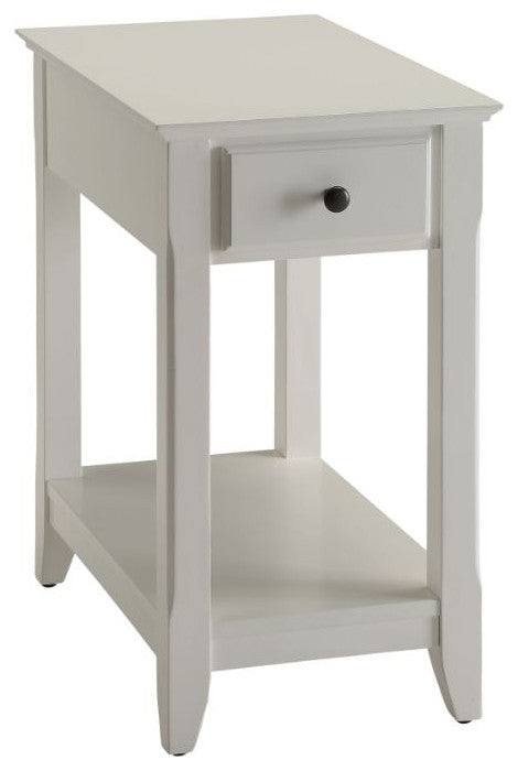 Acme Bertie Accent Table White Finish