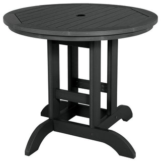 Round Dining Table, 36", Black