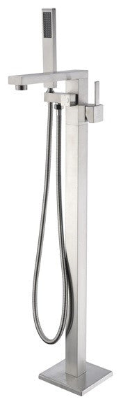 Khone 2-Handle Claw Foot Tub Faucet with Hand Shower, Brushed Nickel