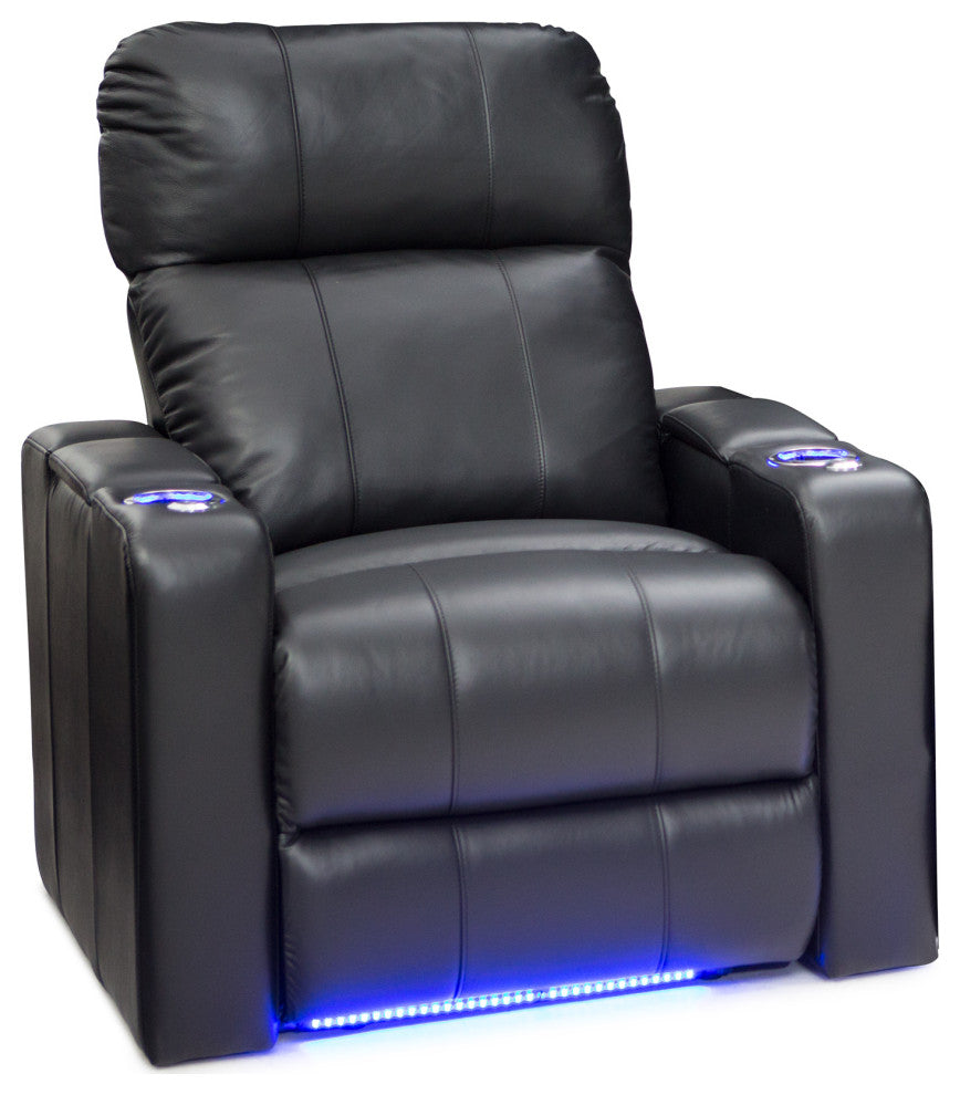 Seatcraft Monterey Home Theater Seating, Black, Row of 1