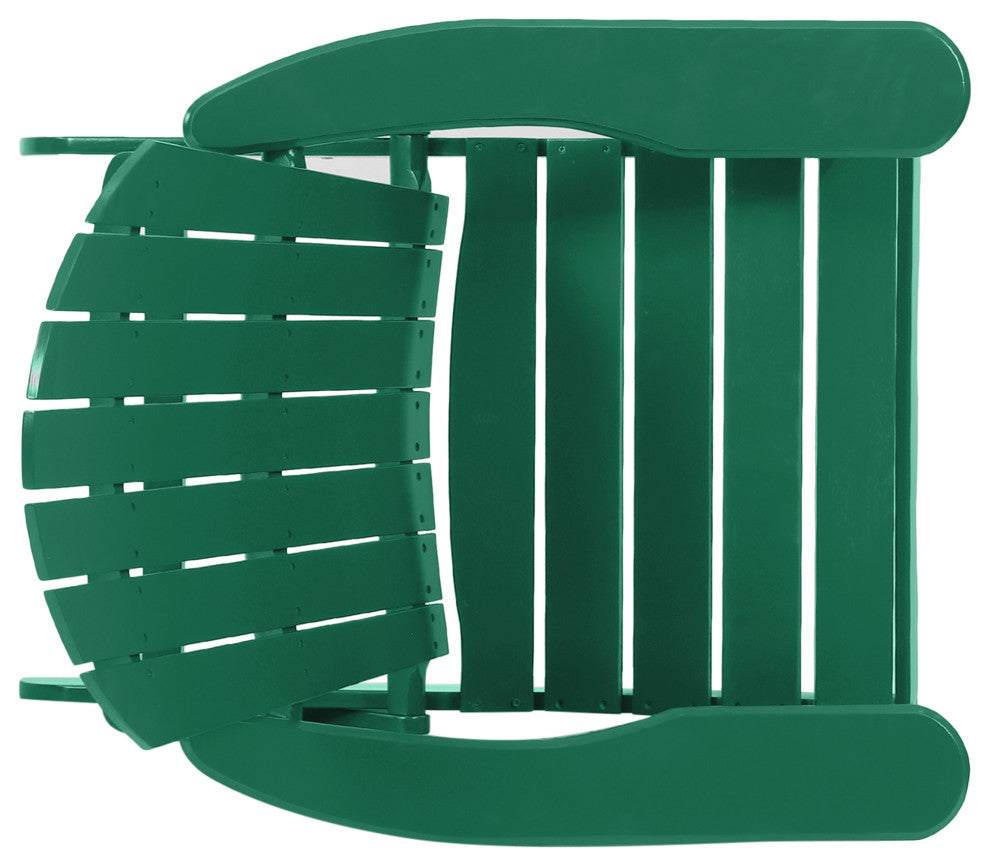 Cartagena Outdoor Acacia Wood Adirondack Chair, Dark Green