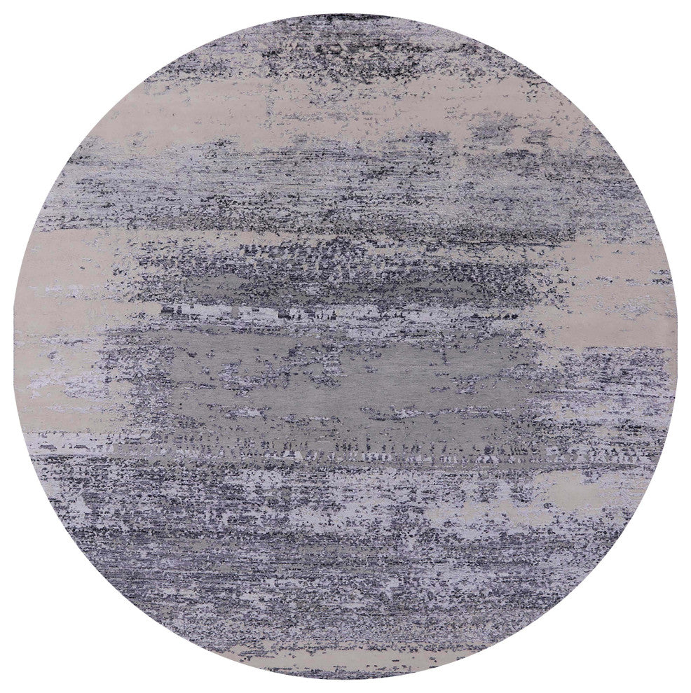 Ahgly Company Indoor Round Mid-Century Modern Area Rugs, 8' Round