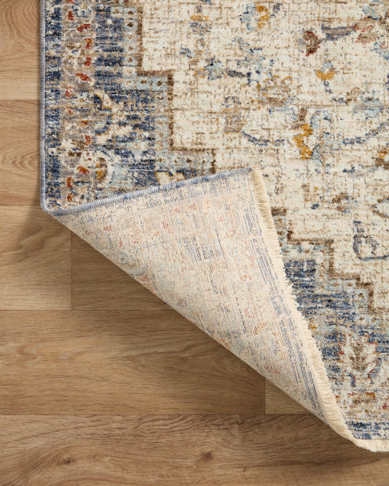 Loloi II Sorrento Ivory/Fiesta 18"x18" Sample Rug