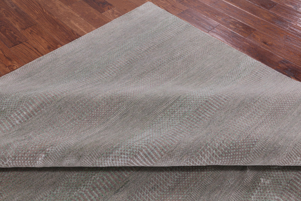 Gabbeh Savannah Grass Handmade Wool and Silk Rug 8' 2" X 10' 4" Q4541