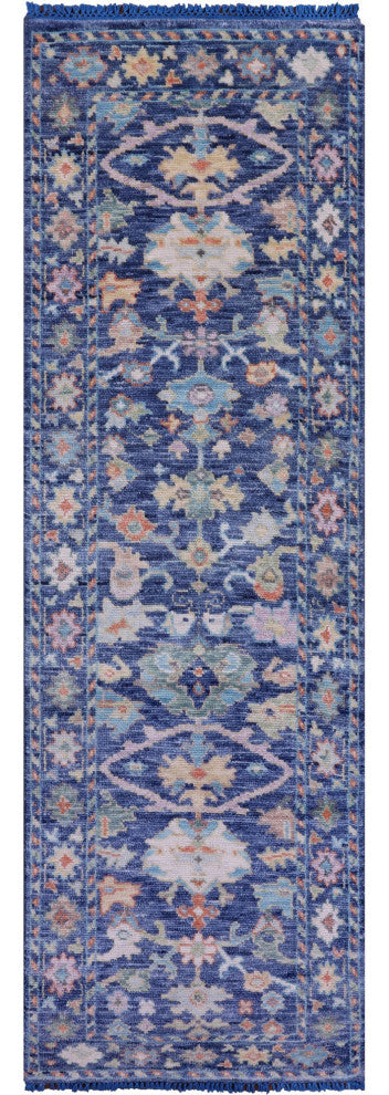 2' 8" X 8' 5" Runner Turkish Oushak Handmade Wool Rug - Q13460