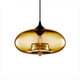MIRODEMIÂ® Tourrettes-sur-Loup Loft Glass Pendant Lamp, Amber