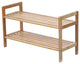 Oceanstar 2 Tier Bamboo Shoe Rack
