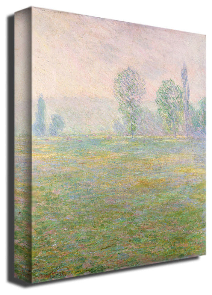 ''Meadows in Giverny, 1885'' Canvas Art by Claude Monet