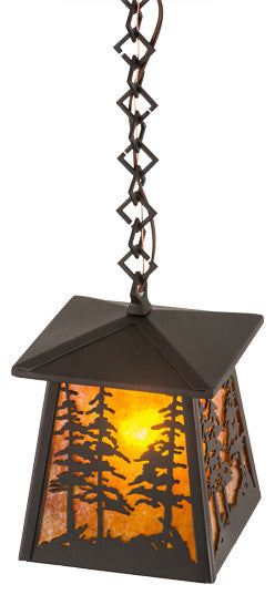 7 Square Tall Pines Pendant