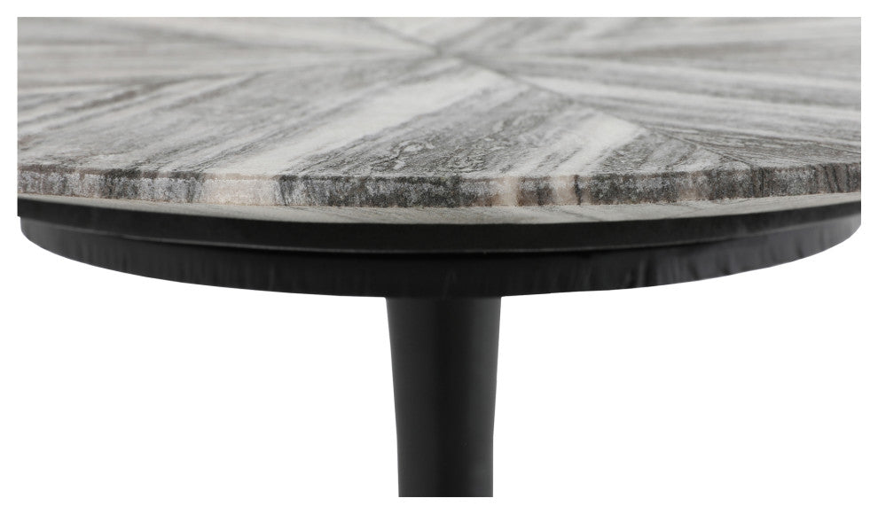 Contemporary Nyles Marble Accent Table - Multicolor