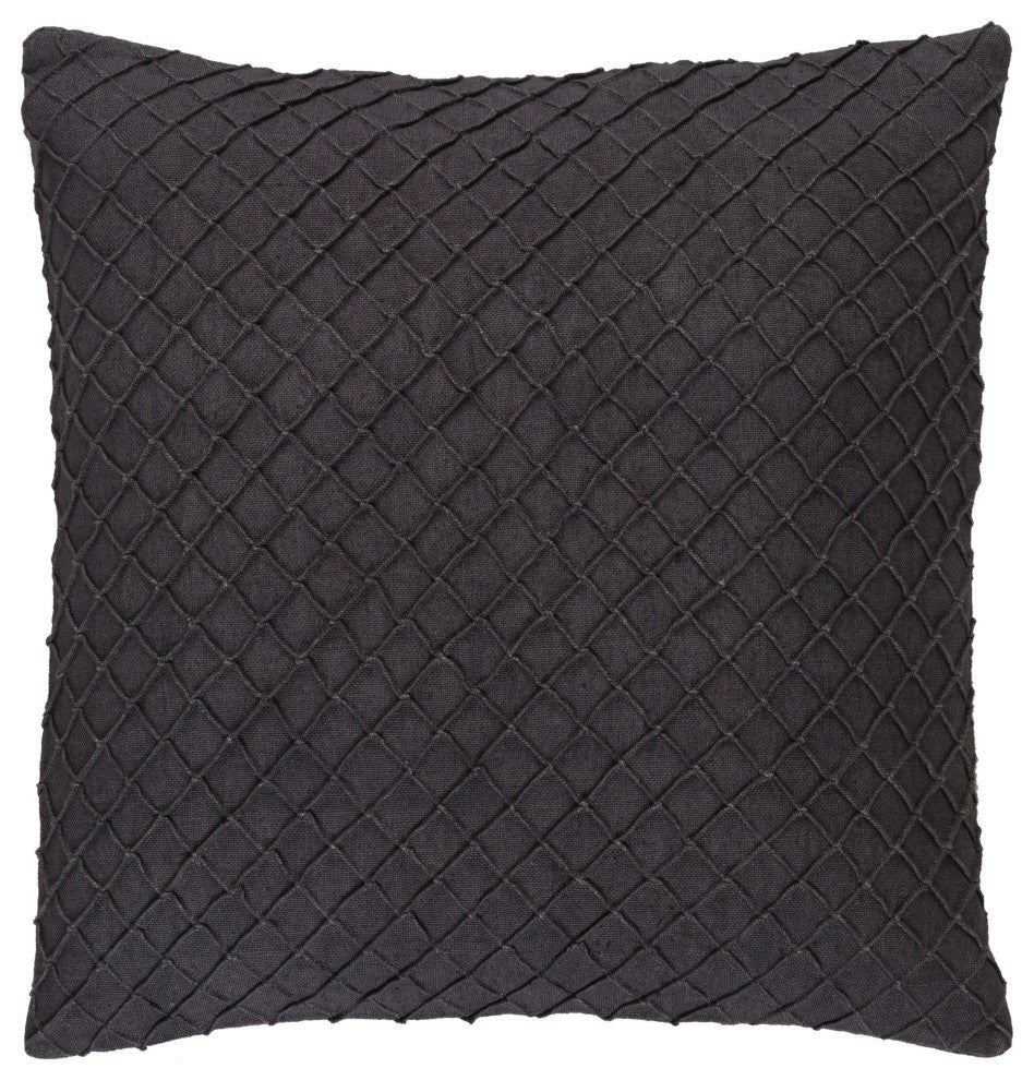 Surya Wright WR-004 18"x18" Pillow Kit, Charcoal
