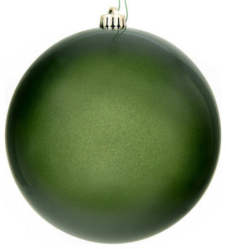 Vickerman N592034DCV 8" Juniper Green Candy Ball Ornament