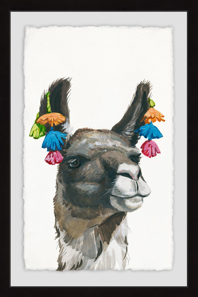 "Ear Fringe" Framed Painting Print, 12"x18"