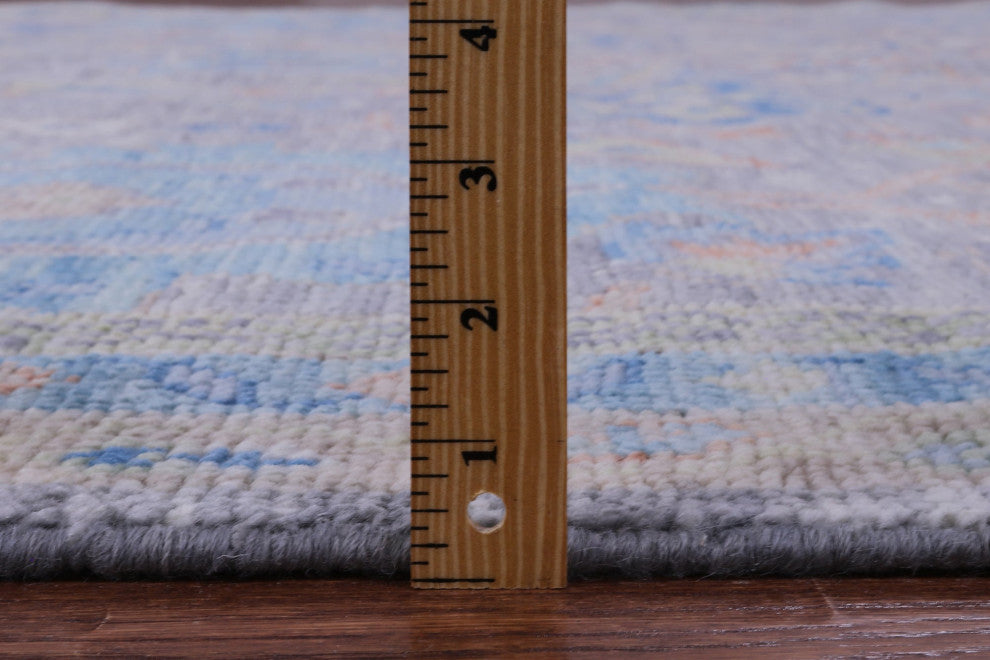 9' 1" X 12' 2" Hand Knotted Turkish Oushak Wool Rug - Q13297