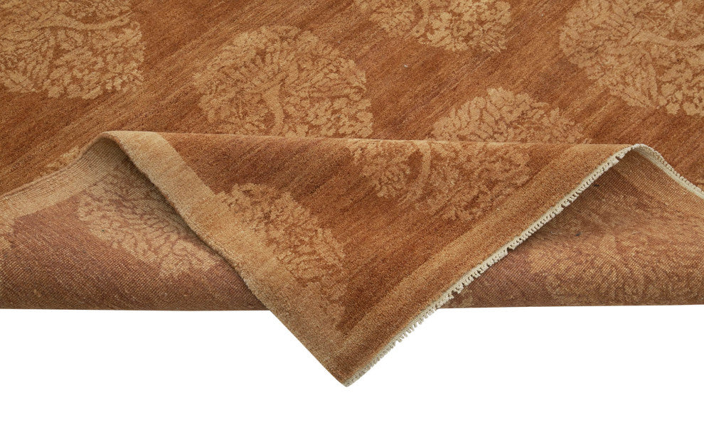 Rug N Carpet - Hand-Knotted Oriental 9' 0" x 12' 0" Pastel Oushak Area Rug
