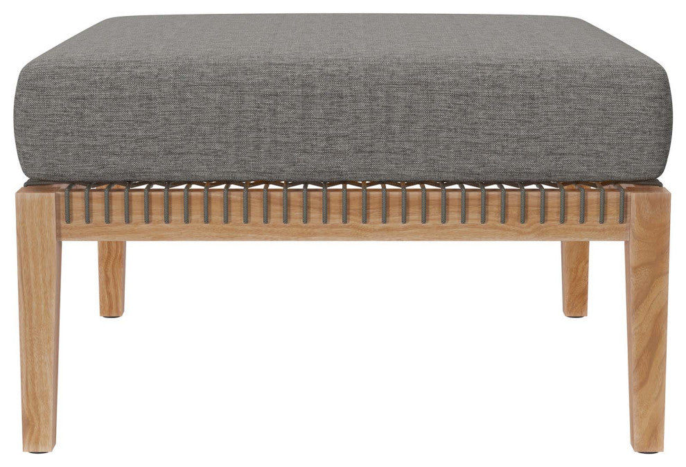 Clearwater Outdoor Patio Teak Wood 6-Piece Sectional Sofa
