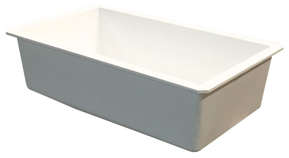 Transolid Radius Granite 31-in Undermount Kitchen Sink