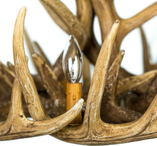 Whitetail Deer 12 Antler Cascade Chandelier
