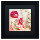 Color Bakery 'Always Paris II' Matted Framed Art, Black Frame, Black Mat, 11x11
