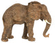 Polyresin Walking Elephant Accent, Brown