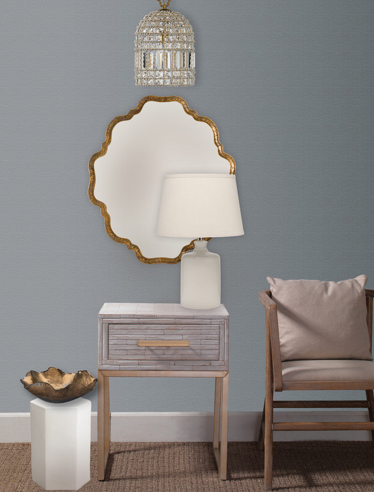 Cream Milk Jug Table Lamp With Tapered Shade