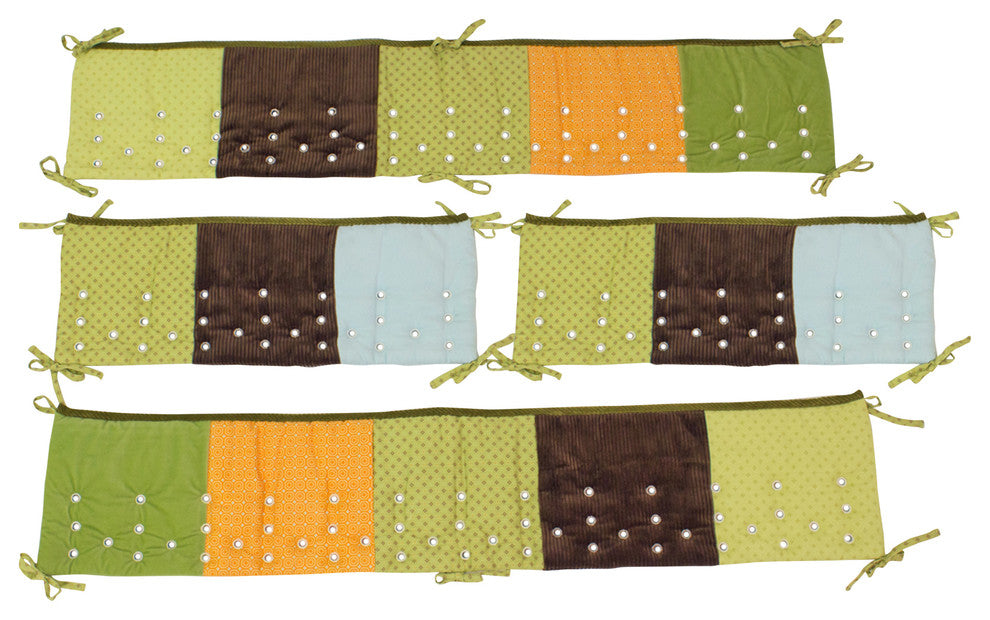 Swinging Monkeys 4-Piece Nusery Bedding and Bumper Set