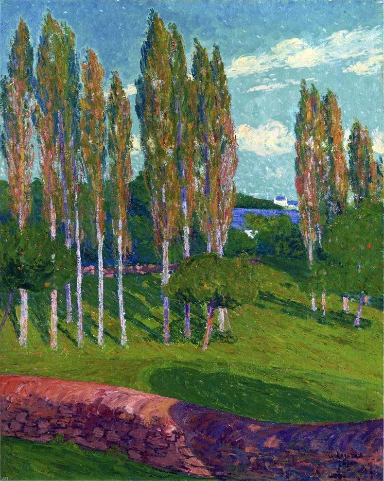 Gustave Loiseau Poplars in Spring, 20"x25" Wall Decal Print