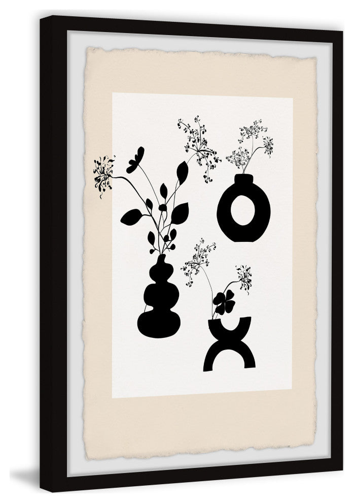 "Assorted Vases" Framed Painting Print, 16x24