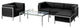 Imagination Series Black LeatherSoft Sectional & Chair, 5 Pieces