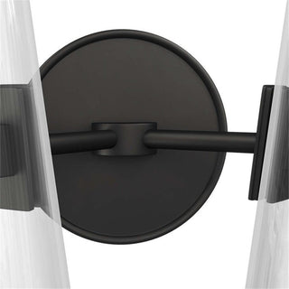 Beacon 2-Light Wall Sconce, Clear Black