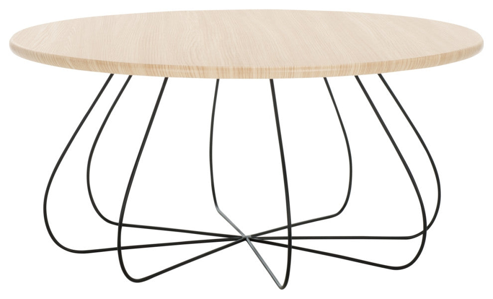 Safavieh Tonino Coffee Table, Natural Oak/Black
