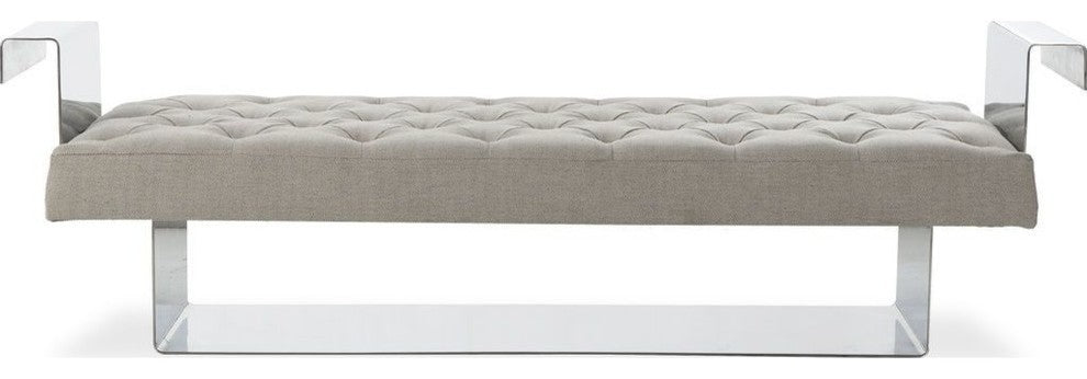 Resource Decor Vinci Bench, Beige Linen